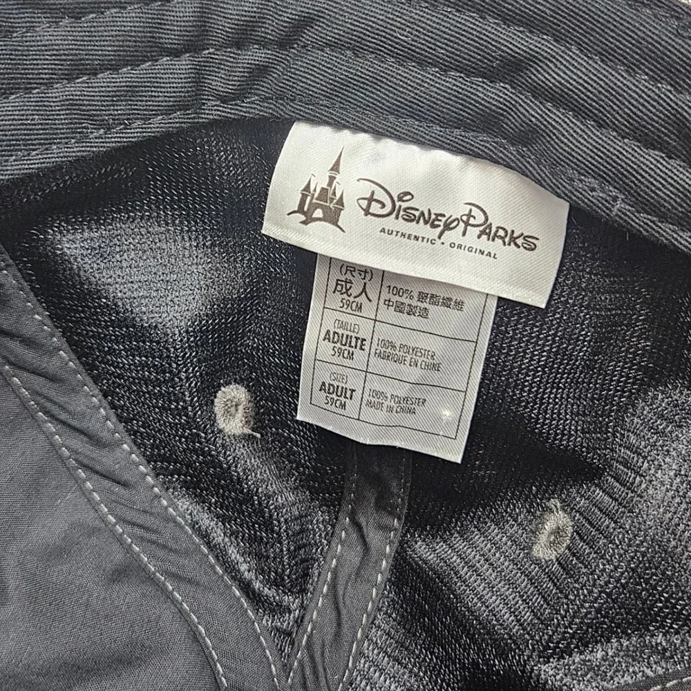 Disney‎ Parks Metallic Silver Baseball Cap Mickey Mouse Logo Adult